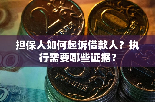 济南担保人如何起诉借款人？执行需要哪些证据？