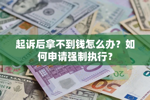 济南起诉后拿不到钱怎么办？如何申请强制执行？