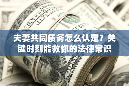 济南夫妻共同债务怎么认定？关键时刻能救你的法律常识